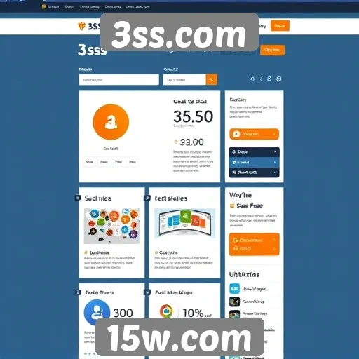 Análise da interface do usuário do site 3ss.com